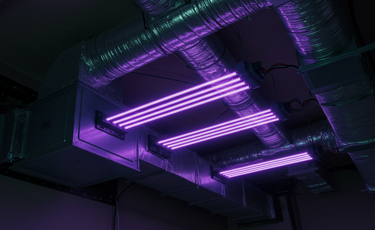 UV lights installation in Air Ducts